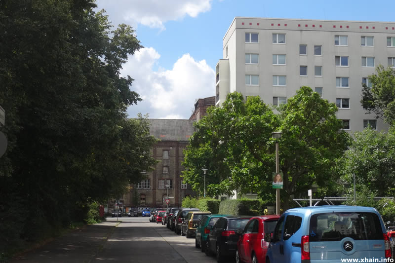 Straße An der Brauerei, Blickrichtung Richard-Sorge-Straße