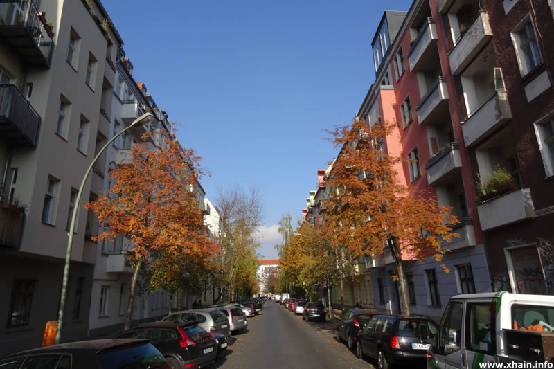 Dirschauer Straße, Blickrichtung Simplonstraße