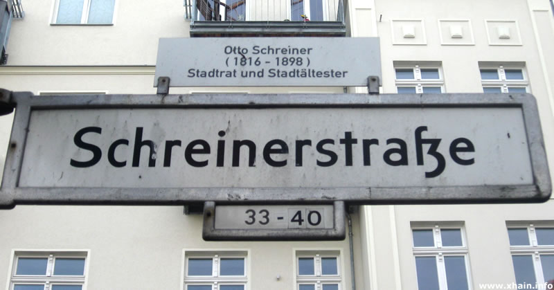 Schreinerstraße